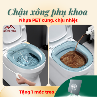 Chậu xông vùng kín sau sinh bằng nhựa PET cứng. chậu ngâm rửa phụ khoa. ngâm trĩ - F009