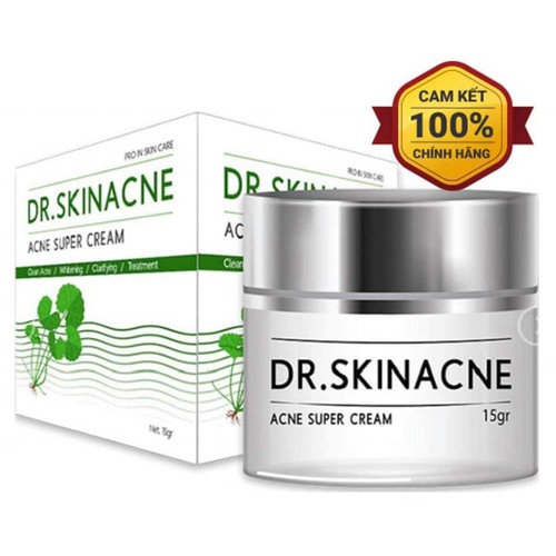 HỘP Kem sạch mụn Dr.Skinacne giúp dưỡng trắng da xóa thâm liền sẹo 15g