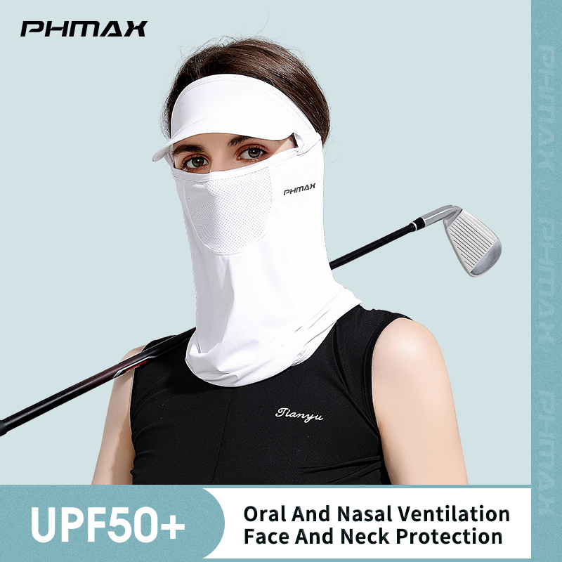 PHMAX Mũ Chống Nắng Đạp Xe Mùa Hè Khăn Rằn Mũ Chống Tia UV Vải Viscose Đạp Xe Cho Nam Mặt Nạ Câu Cá Xe Đạp Thể Thao Ngoài Trời