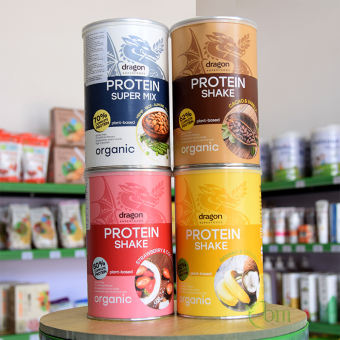Bột protein shake thực vật hữu cơ nhiều vị Dragon Superfoods 500gr