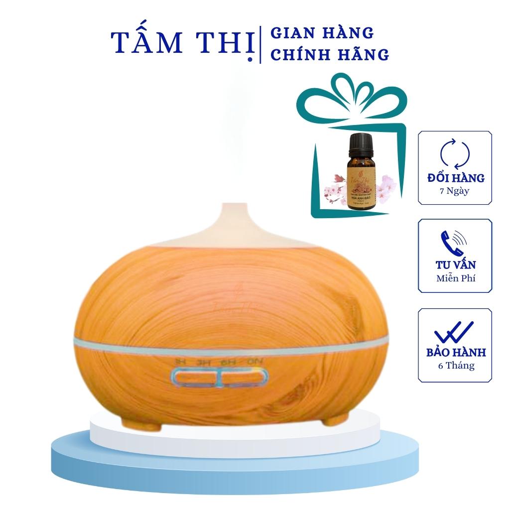 Máy khuếch tán tinh dầu máy xông tinh dầu aroma bí ngô dung tích 550ml cao cấp kèm điều khiển đèn xông tinh dầu tấm thị