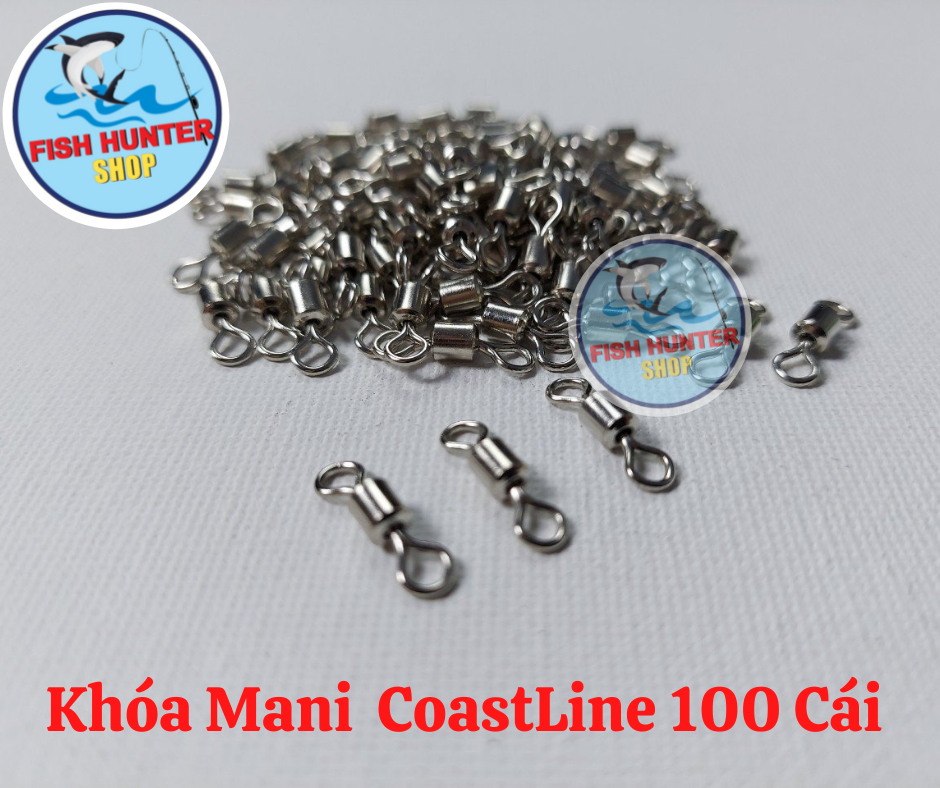 100 cái Khóa link ma ní Brass câu cá chống xoắn/ Khóa số 8