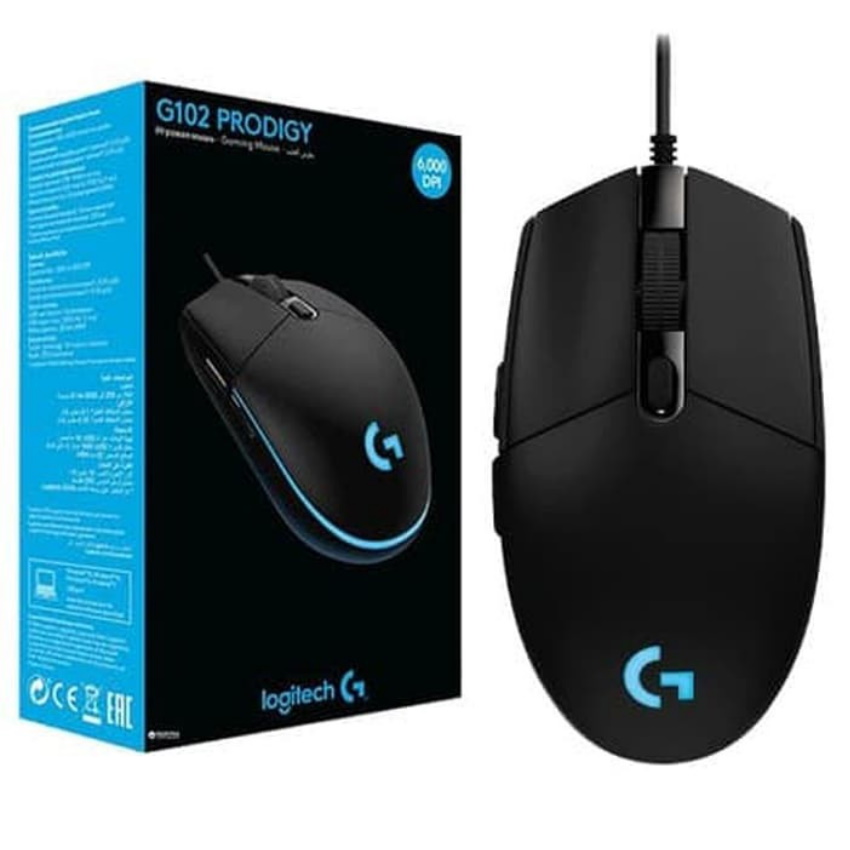 Chuột máy tính có dây logitech g102 rgb prodigy độ chính xác cao- hàng công ty- bảo hành 12 tháng 1 đổi 1