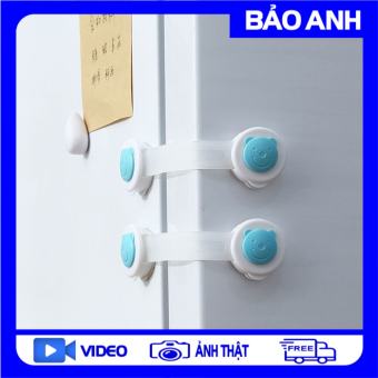 Đai Khóa Chốt Gài Tủ Lạnh, Khóa Ngăn Kéo, Khóa Cài Cửa Tủ Đồ Chốt Cài An Toàn Cho Bé, Chốt Cài Tủ Lạnh Tủ Đồ Ngăn Kéo Nhựa Tổng Hợp