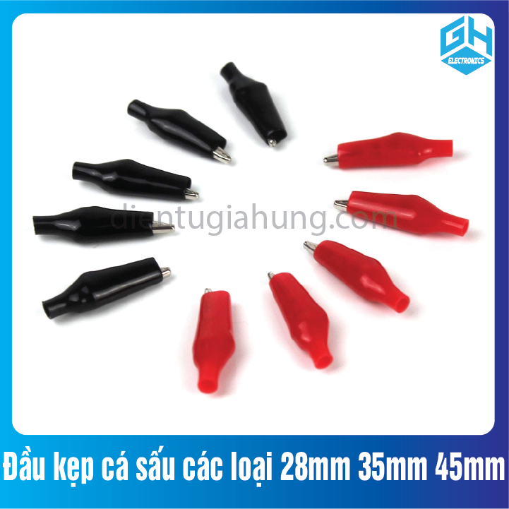 Combo 10 chiếc kẹp cá sấu phân loại 28mm,35mm.45mm