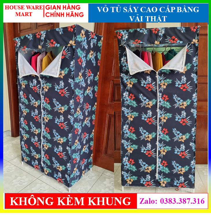 Vỏ tủ sấy cao cấp bằng vải thật kt: 70 x 45 x 140