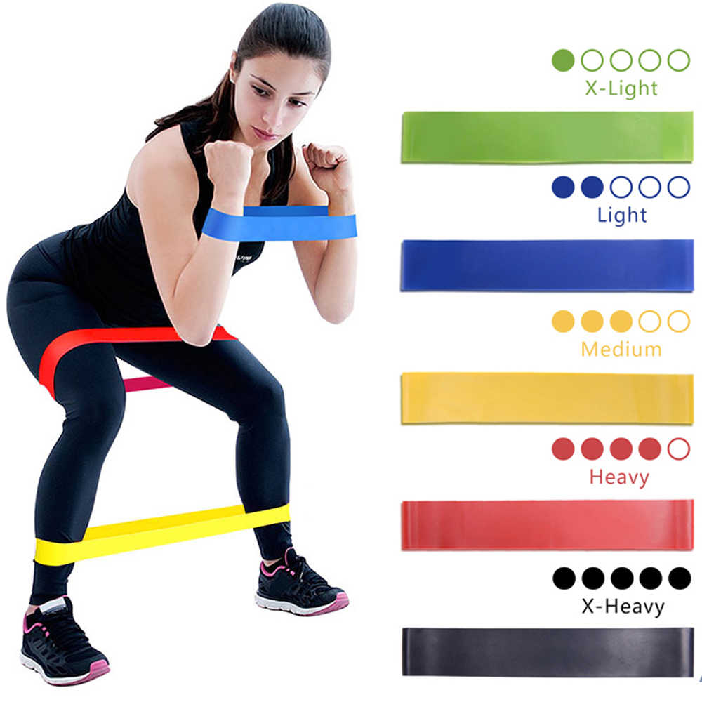 5 Piece Fitness Resistance Loop Band Set 5 Levels