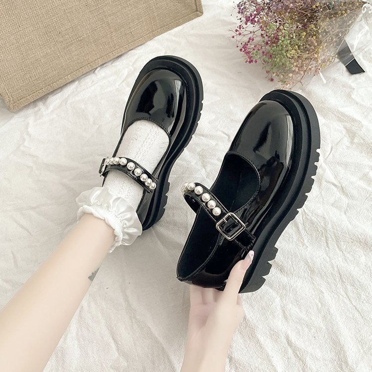 Giày lolita nữ cao cấp độn đế 5cm dáng thể thao phong cách Hàn Quốc