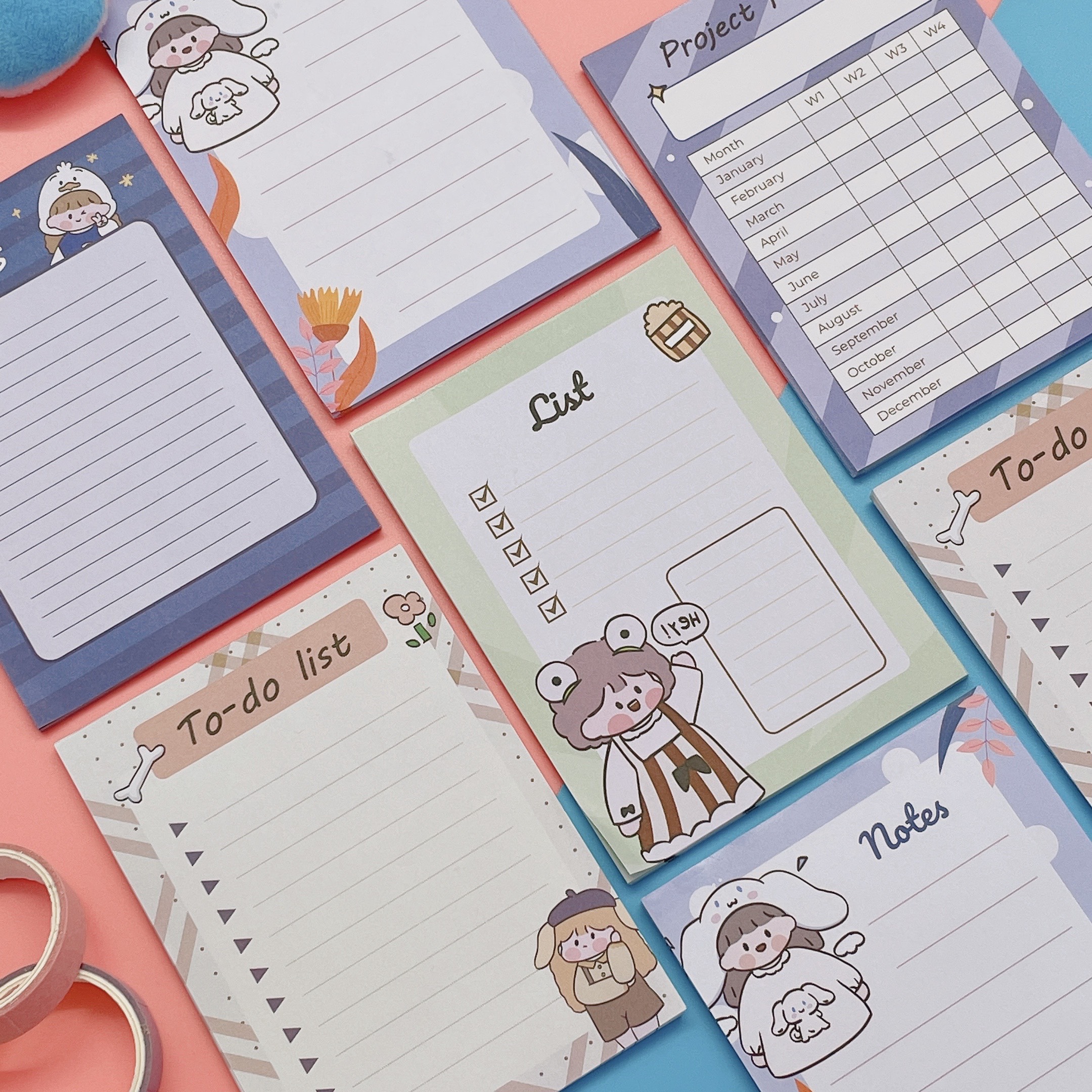 Giấy note cô gái dễ thương_giấy ghi chú dễ thương_giaynotecute.vn