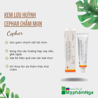 Kem lưu huỳnh Cephar chấm mụn Nga - Mỡ lưu huỳnh Nga loại bỏ mụn