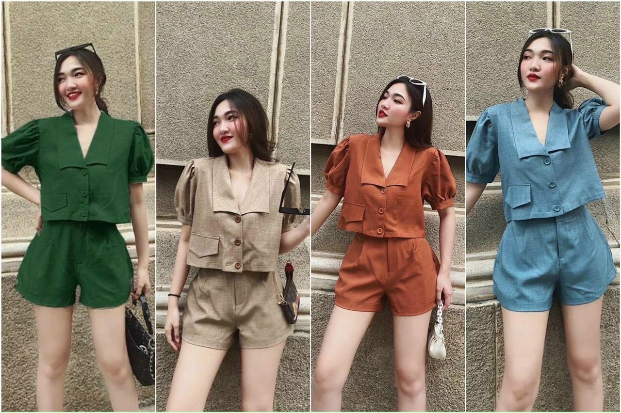 Set bộ đùi vest xinh xắn sang chảnh hợp thời trang max.2000