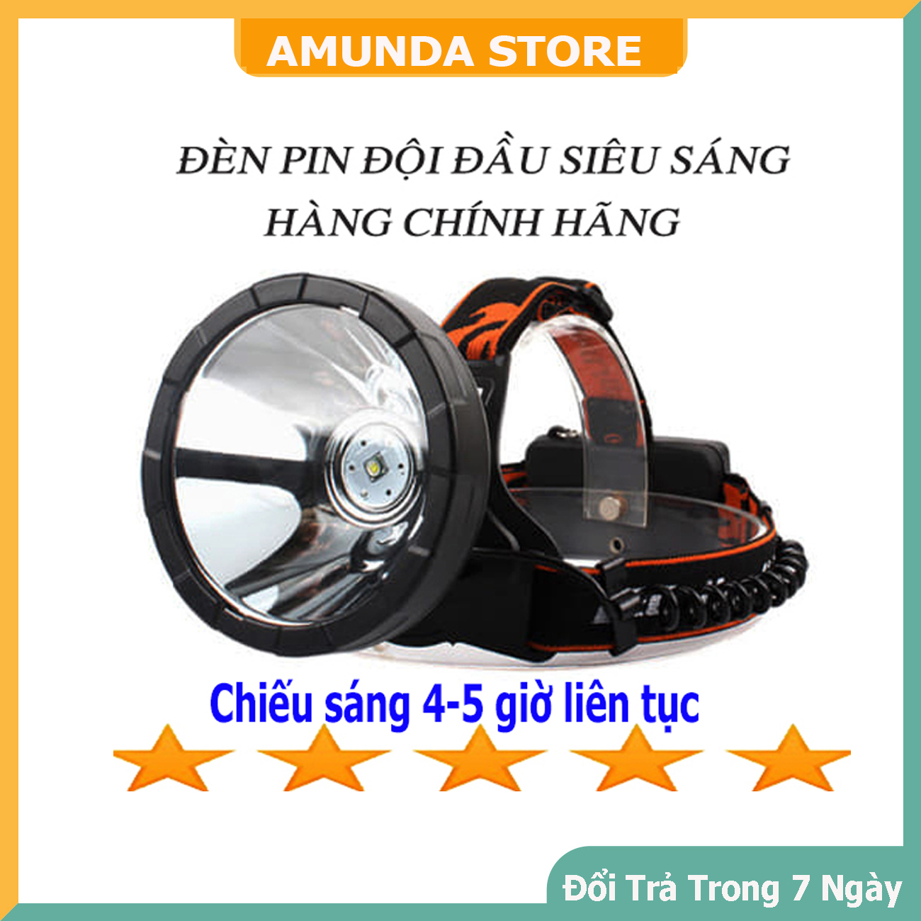 Đèn pin đội đầu-Đèn Led siêu sáng SFK15-Đèn pin đeo trán