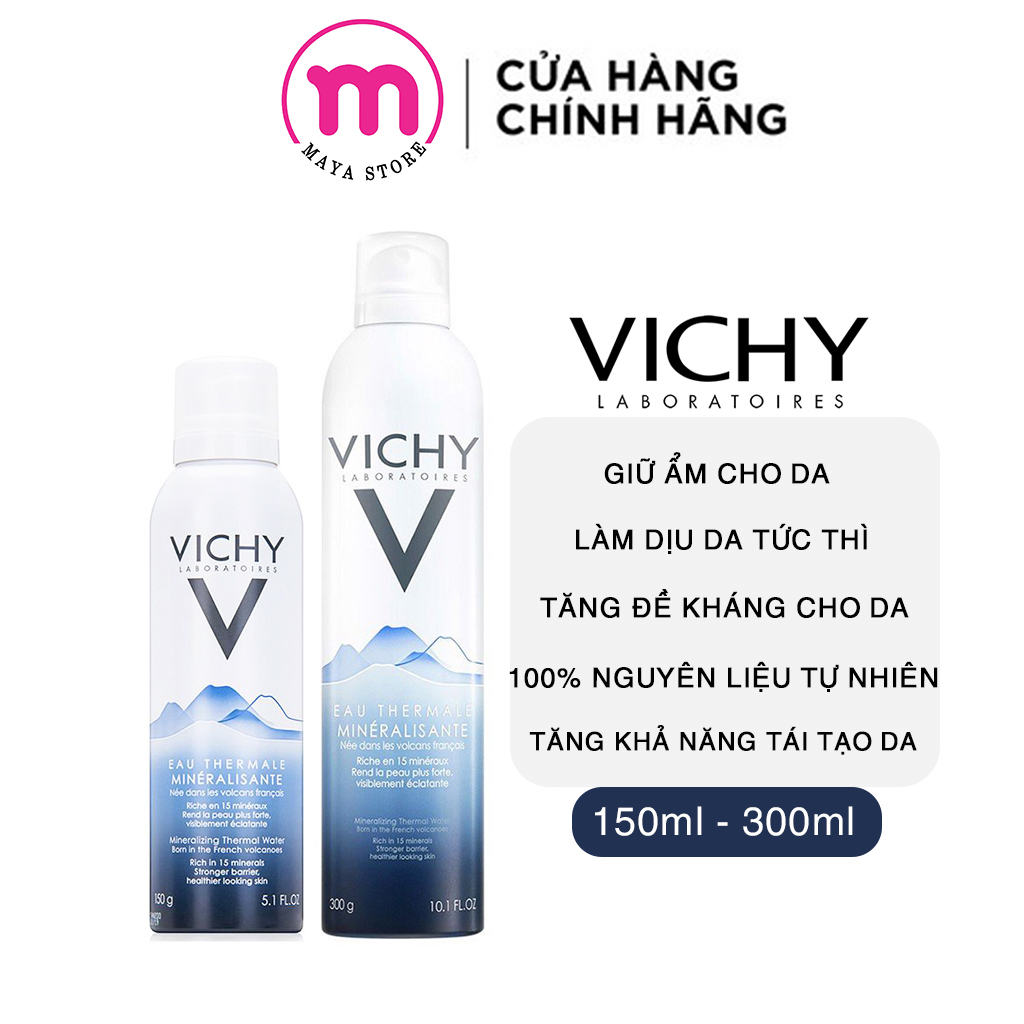 Xịt khoáng vichy thermal spa water 150ml - 300ml