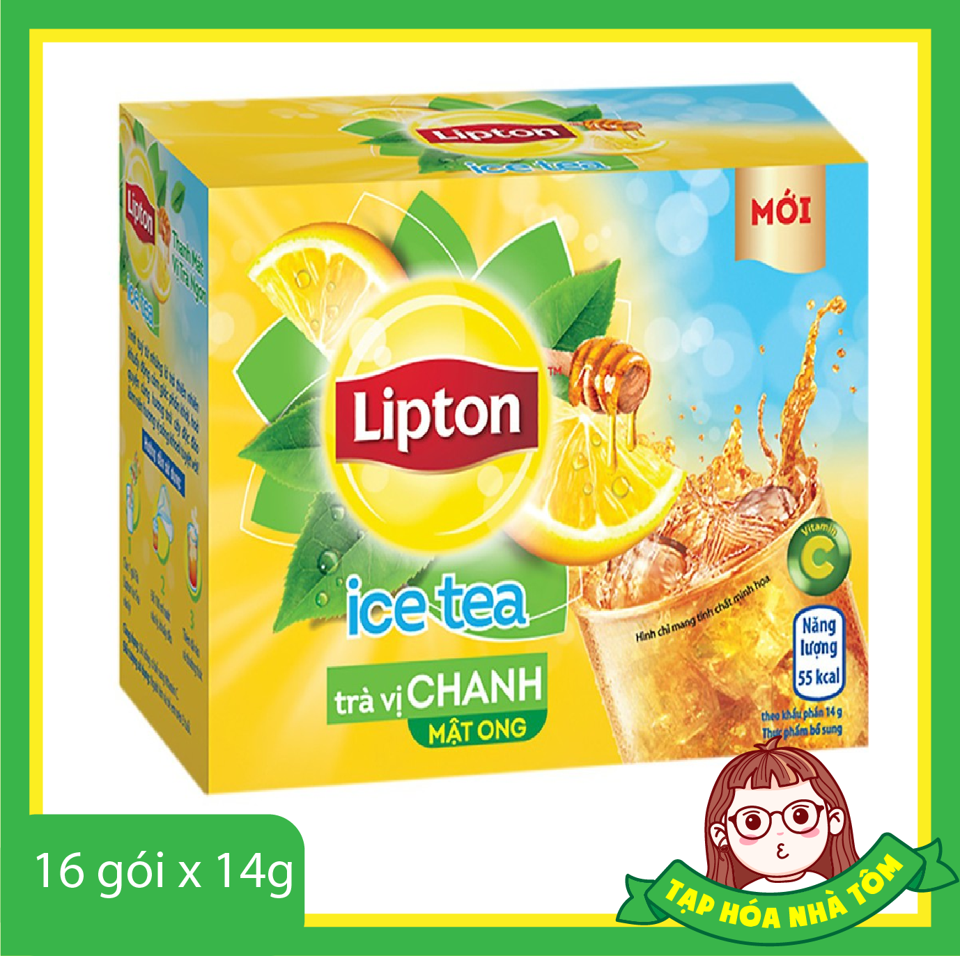 Trà hòa tan LIPTON CHANH MẬT ONG (14G X 16 GÓI)