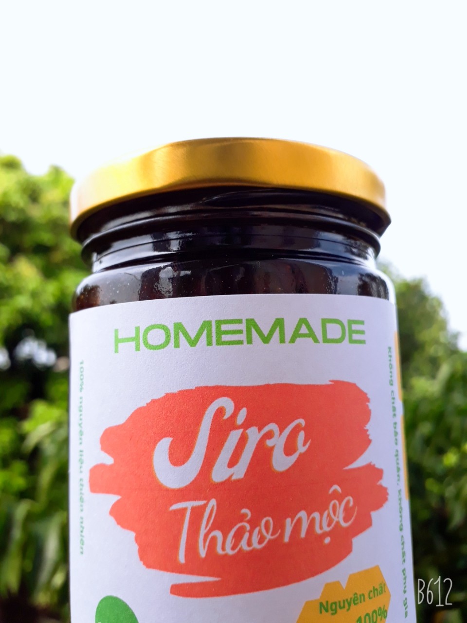 Siro ho thảo mộc homemade chai 100ml