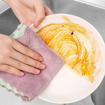 Sét 10 khăn lau đa năng, khăn lau 2 mặt, khăn lau bếp, rửa bát, khăn lau bàn siêu thấm nước