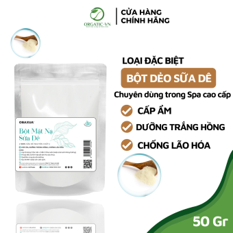 Bột dẻo sữa dê OBAXUA Đắp Mặt Siêu Trắng, cấp ẩm, Chống lão hóa