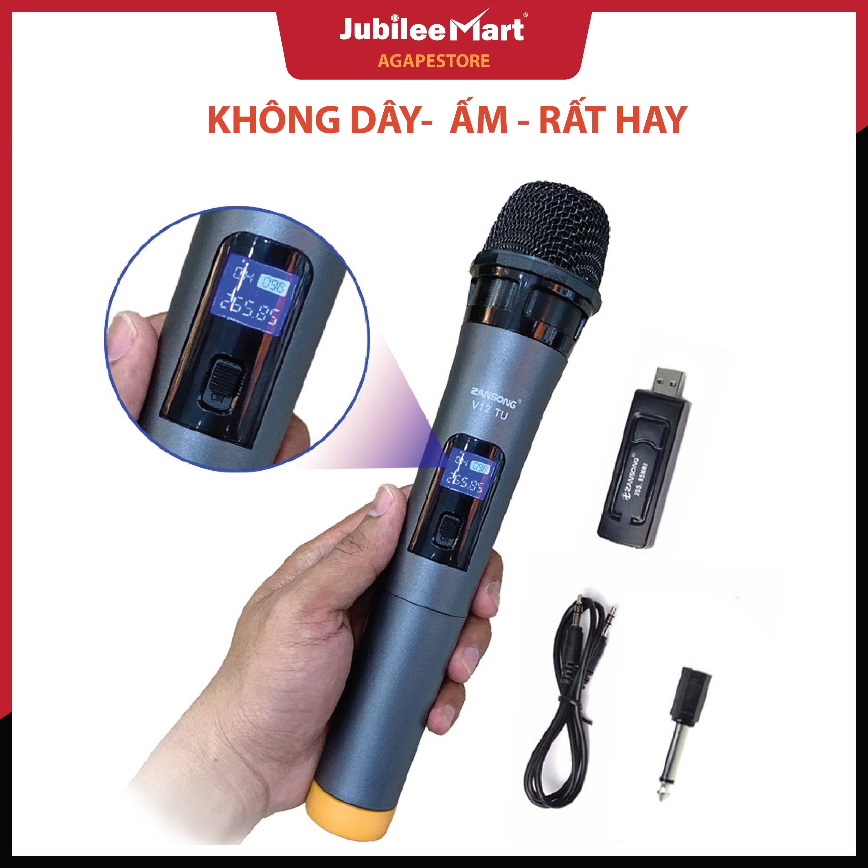GIAO NHANH 24H Micro karaoke không dây cho loa bluetooth - micro karaoke bluetooth không dây mini- Hỗ trợ các thiết bị có jack cắm 3.5mm và 6.5mm