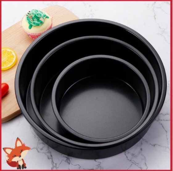 Khuôn Tròn Đế Liền Chống Dính Màu Đen Nhiều Size