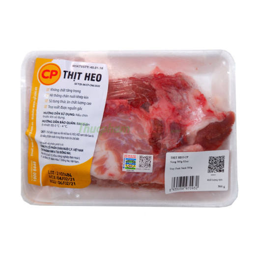 Thịt nọng heo CP - Khay 500g