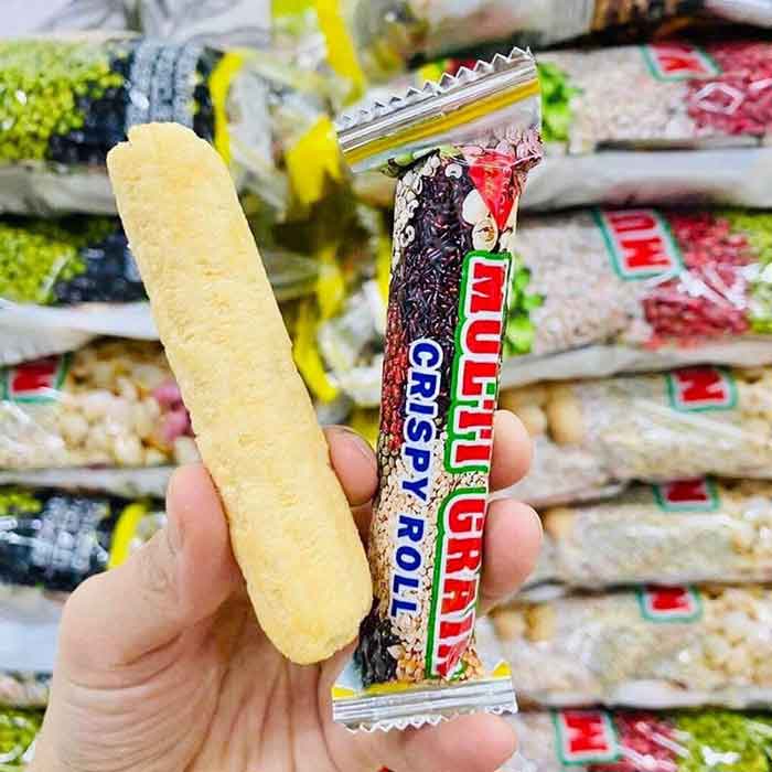 Bánh Ngũ Cốc Multi Grain Crispy Roll date 2025 rất tốt cho trẻ em và mẹ bầu, người ăn kiêng bịch 1.25kg - EDS Mart