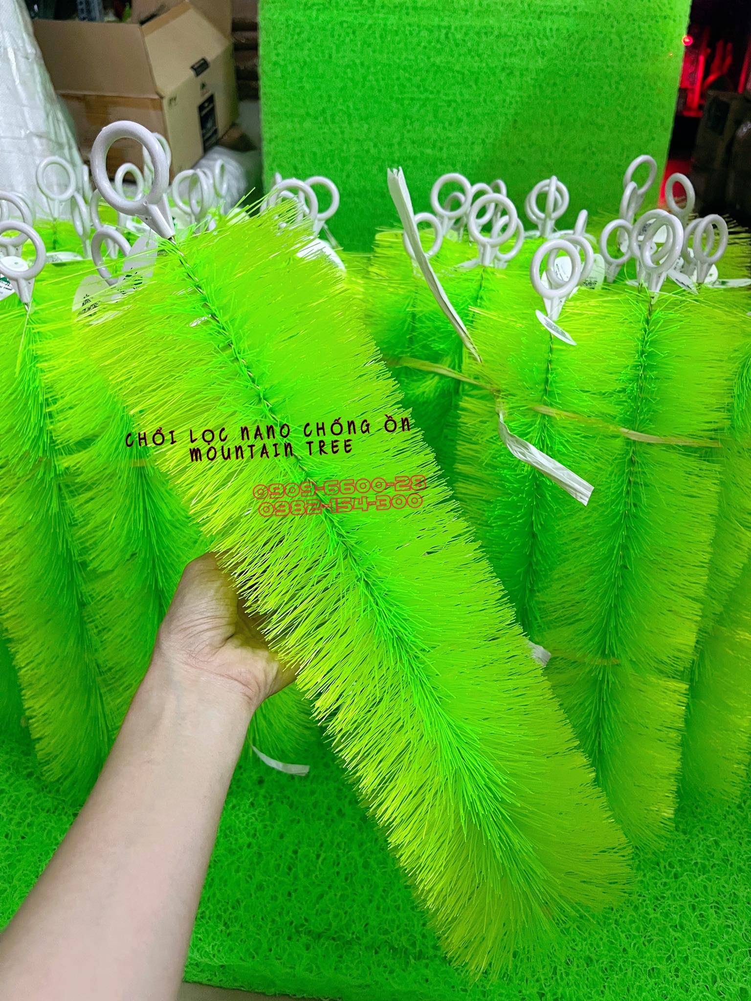 Chổi lọc Nano Star Mountain Tree 40cm - Vật liệu lọc bể cá Mountain Tree