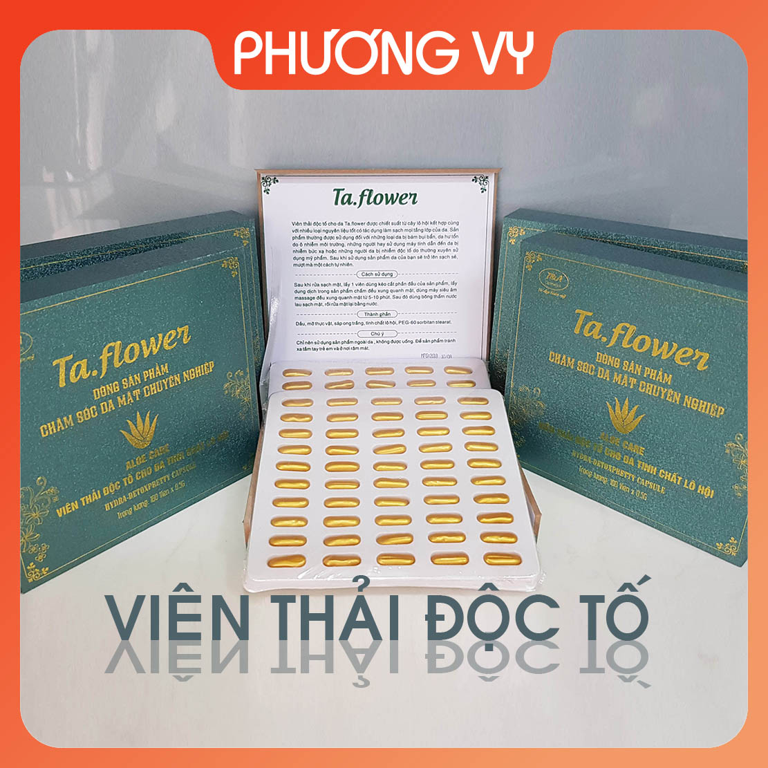 [CHÍNH HÃNG] Viên thải chì cao cấp, có tác dụng thải độc chì, độc tố và bụi bẩn cho da tinh chất lô hội.