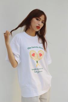 CHICBAE21 - Áo phông in Tennis club trắng