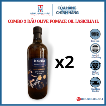 Combo 2 Dầu Olive Pomace Oil La Sicilia 1L x 2