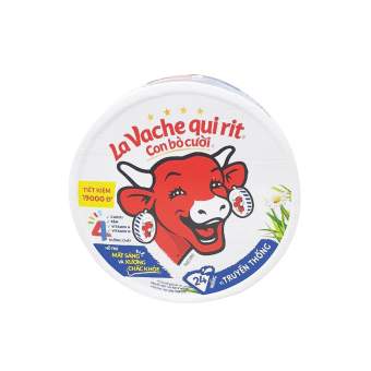 Phô Mai Con Bò Cười 16 Miếng 224g – Vị truyền thống (La Vache qui Rit)
