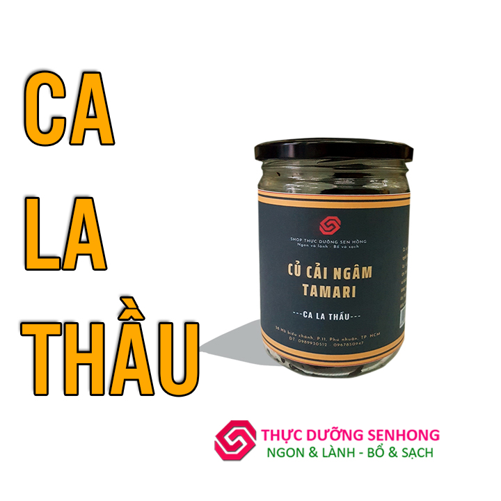Ca la thầu - củ cải ngâm tương tamari 3 năm (250gr) - Thực dưỡng Sen Hồng HCM