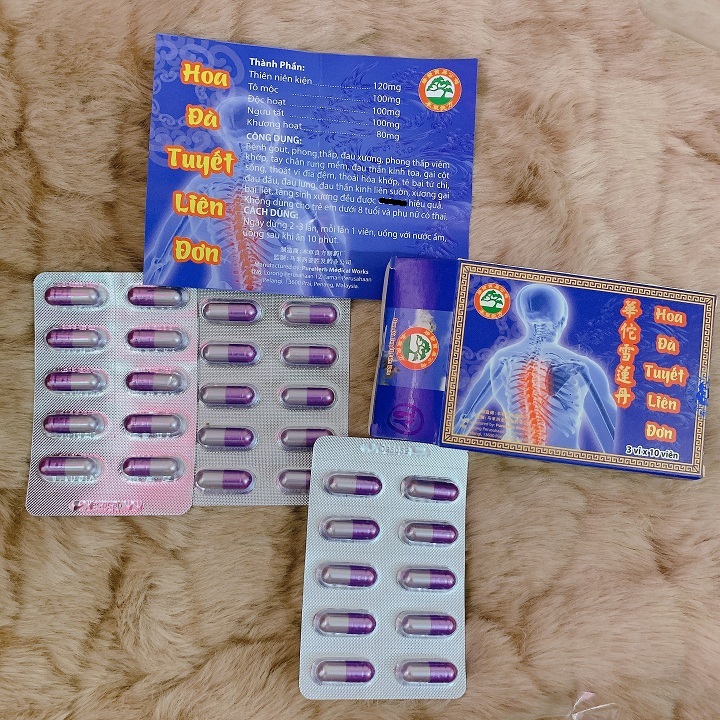 Hoa Đà Tuyết Liên Đơn 30 Viên ( Vỉ) – HỖ TRỢ XƯƠNG KHỚP