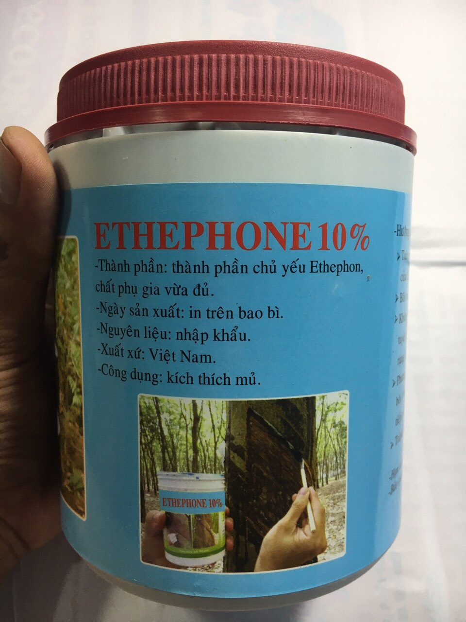 KÍCH THÍCH MỦ CAO SU ETHEPHONE 10%( Chuyên Dùng Cho cây Thanh Lý)