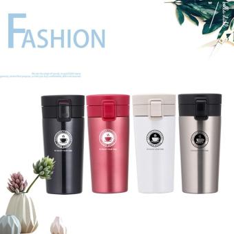 Bình giữ nhiệt Inox Creative 380ml Có Nắp Bật Chống Tràn Hiệu Quả -  Ly Giữ Nhiệt Hàn Quốc 2 Nắp Bật 380ml - binh giư nhiet inox - ly giu nhiet inox - bình uống nước thép không rỉ - ly uống nước