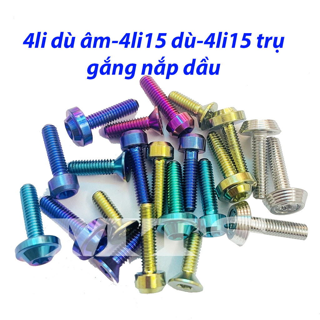 ỐC Nắp Dầu TITAN GR5 4li Gắng Thông Dụng Tất Cả Dòng Xe-MTS