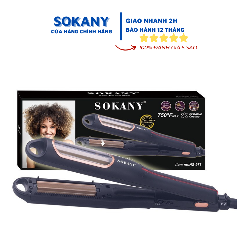 Máy bấm tóc , dập xù tự động sokany hs-978
