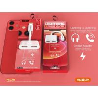 MOXOM MX-AX18 Converter Lightning to Lightning + Charge Adapter For Music Charging & Phone Call
