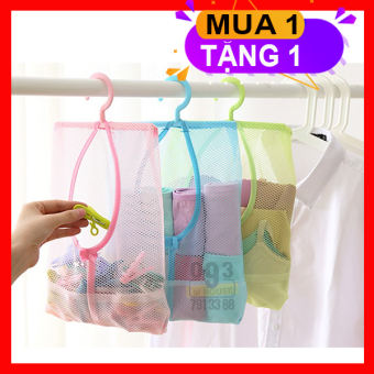 Combo 2 Túi Xách Vải Đựng Đồ 30x25 cm Túi Lưới Đa Năng