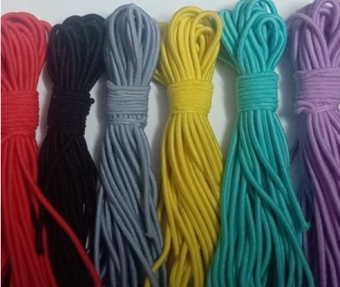 bó 5-10 met dây thun tròn mềm 2mm làm dây cột tóc