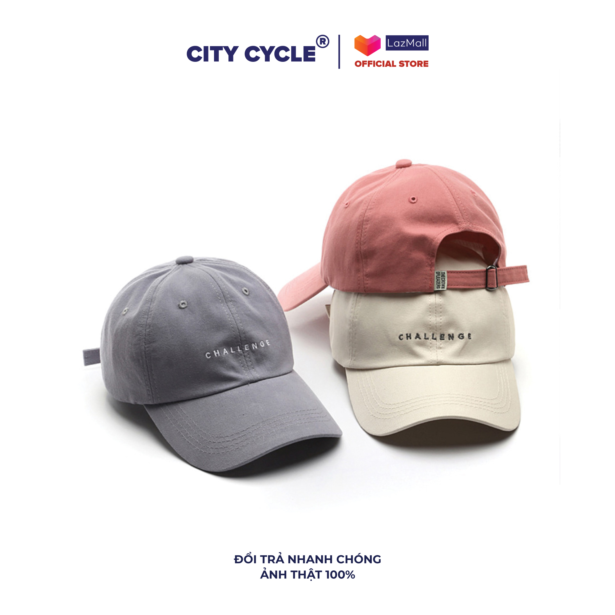 Mũ lưỡi trai nam nữ City Cycle - Nón kết nam Unisex nhiều màu hàng cao cấp