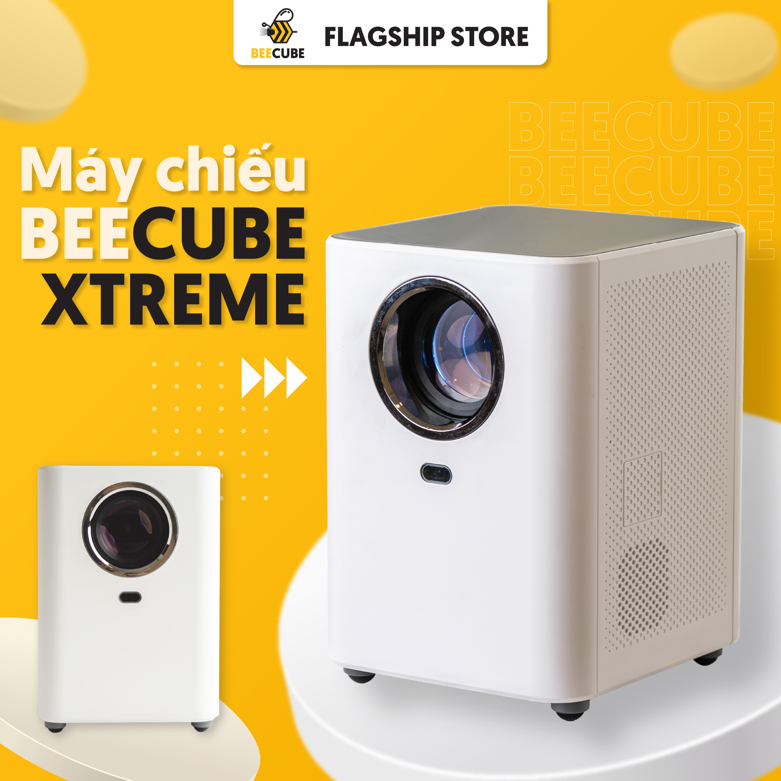Siêu Máy Chiếu BEECUBE Xtreme - Độ Phân Giải FullHD 1080P - Độ Sáng Khủng 7000 lumens - Bảo Hành 12 Tháng