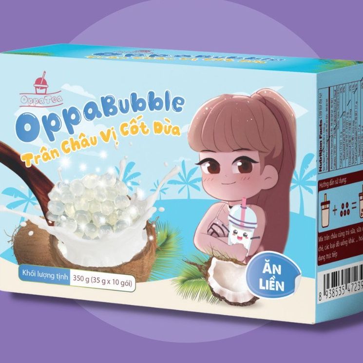 Trân châu oppa bubble ăn liền 350gram