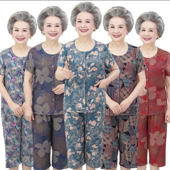 Đồ Bộ Nữ Trung Niên Quần Lửng - Bộ Mặc Nhà Cho Mẹ Lửng Chất Vải Lanh Lụa