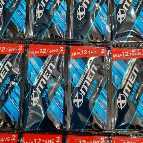 Combo 6 Dây dầu gội Xmen Water thơm lâu dây 14 gói - dầu gội đầu hương nước hoa thơm lâu dành cho nam