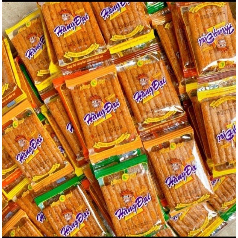 Bịch 60 gói snack sườn dê nướng Hằng Đại dai ngon