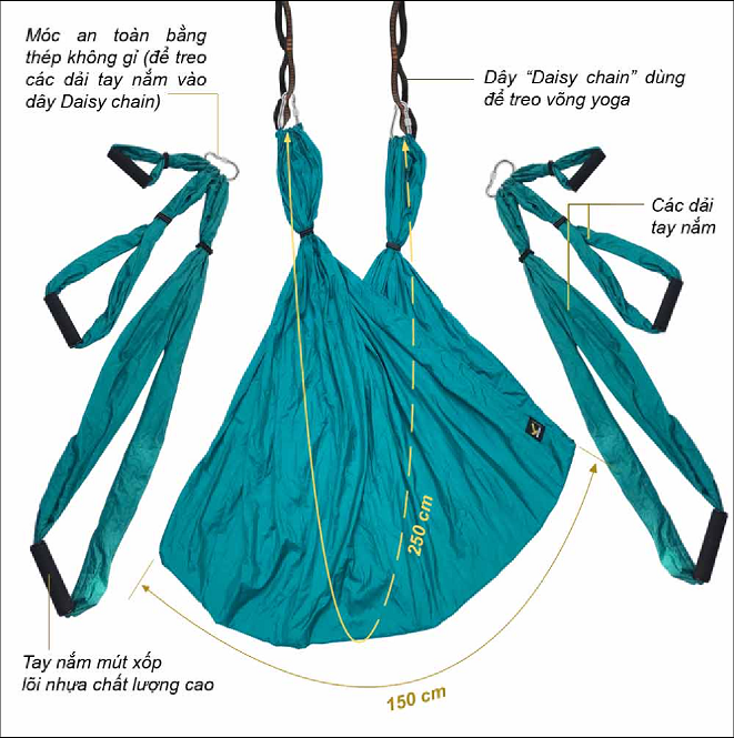 Võng yoga bay khánh trình – aerial yoga hammock