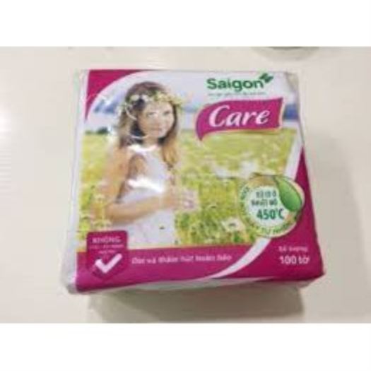 TM✁◘ Khăn giấy ăn (khăn vuông) Sài gòn care