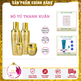 R&B -Bộ đánh thức thanh xuân mẫu mới(Nước hoa hồng+ Serum + Sữa dưỡng + Kem đêm)