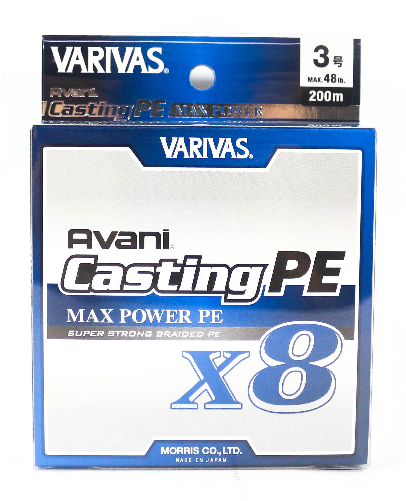 Varivas P.E Line New Avani Max Power Casting X8 200m P.E 2.5 40lb