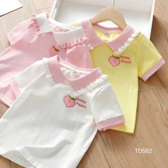 Áo cotton thiết kế cổ bẻ chạy bèo đẹp lạ